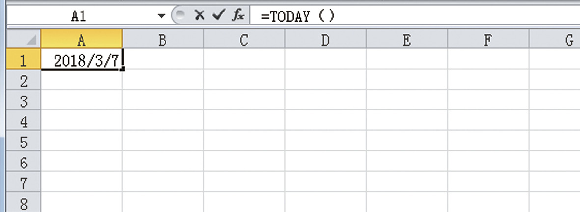 经常更新工作表的日期（Excel自动当前日期）