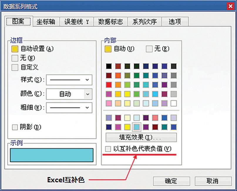 Excel 2003的“互补色”