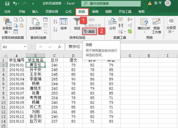 单击“高级”按钮