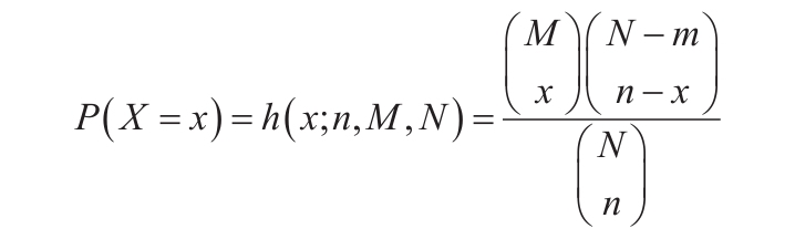 超几何分布的计算公式